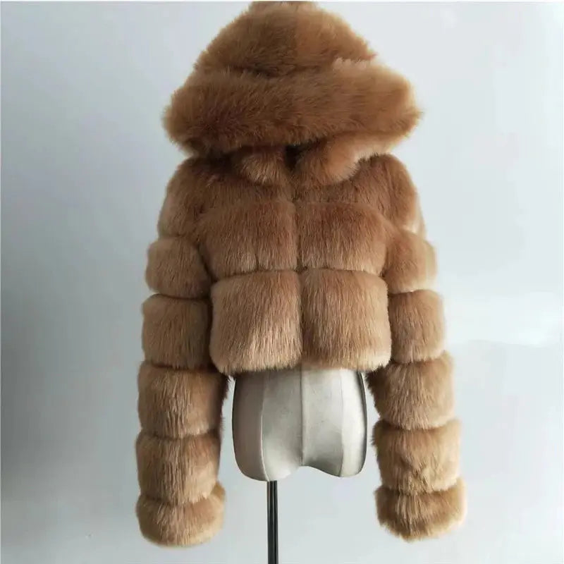 Cozy Fluffy Faux Fur - Black & Elva