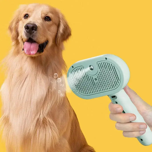 Pet Grooming Spray Mist Comb - Black & Elva