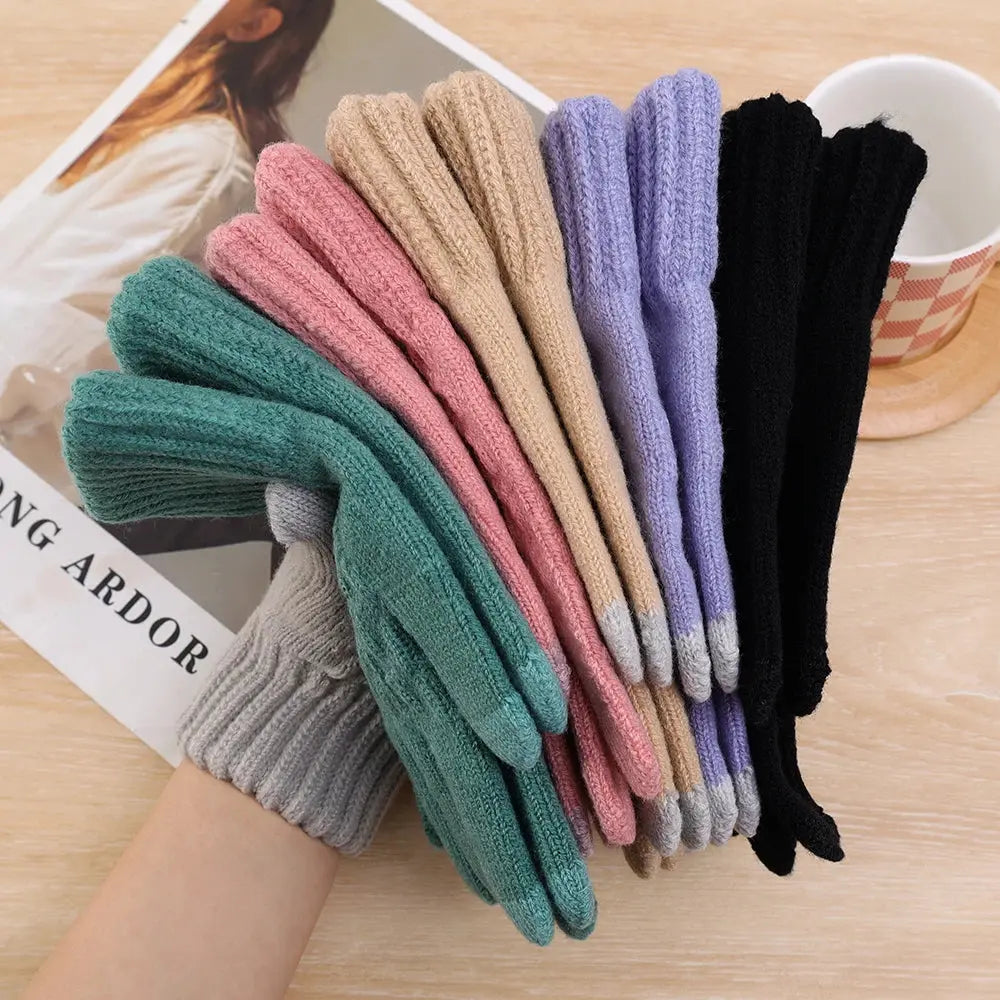 Men's Touchscreen Winter Gloves - Black & Elva