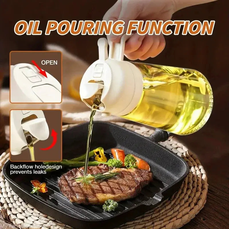 Oil Sprayer Dispenser Bottle - Black & Elva