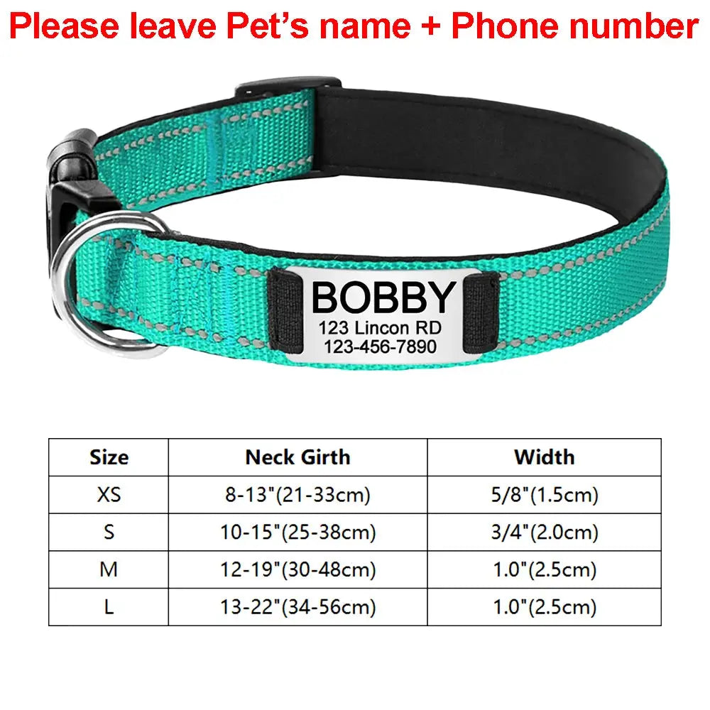 Custom Dog Collar - Black & Elva
