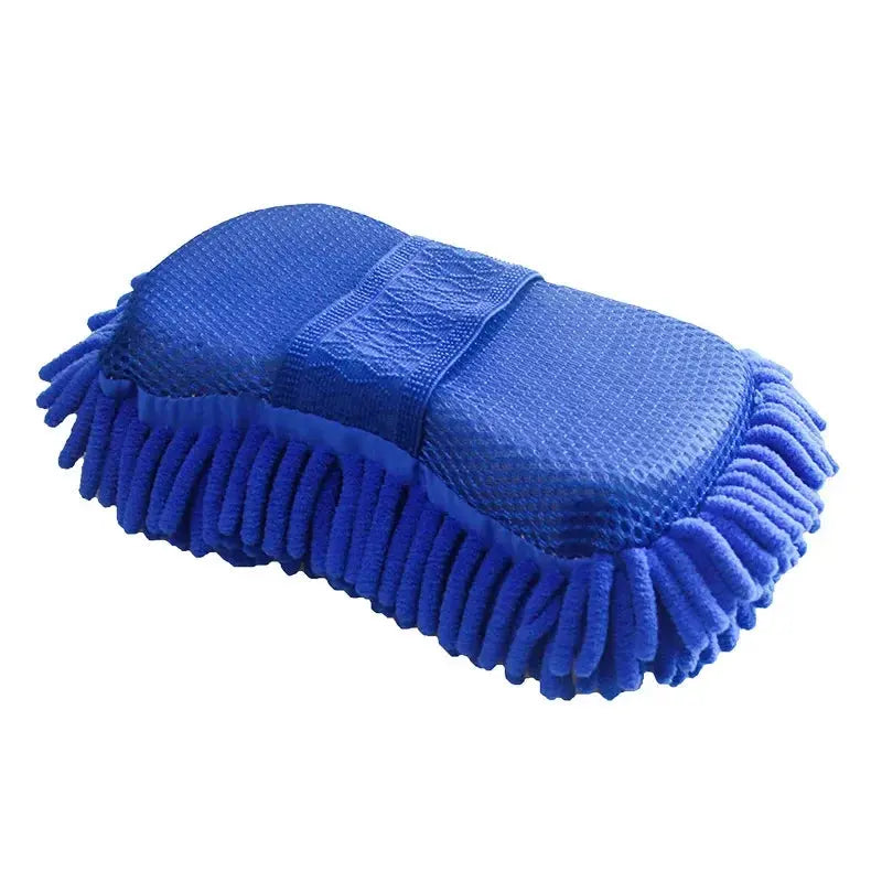 Blue Microfiber Car Sponge - Black & Elva