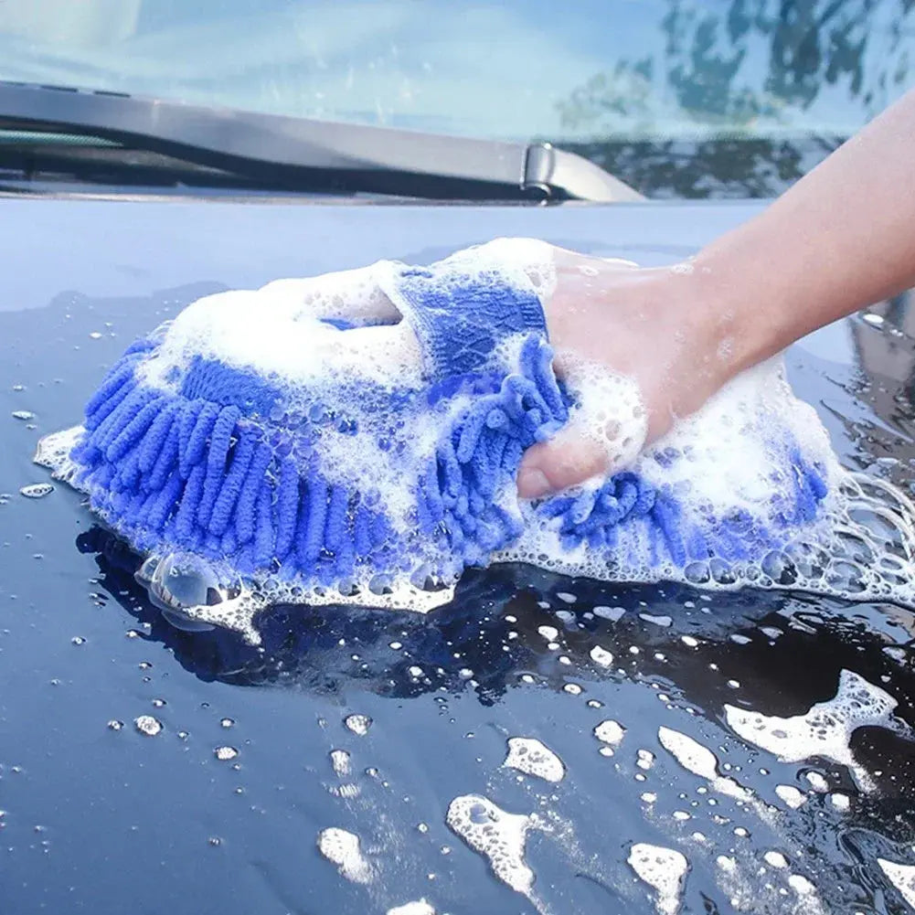 Blue Microfiber Car Sponge - Black & Elva