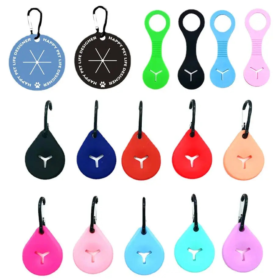 Dog Poop Bag Clip - Black & Elva