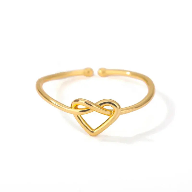 Gold Stainless Steel Rings - Black & Elva