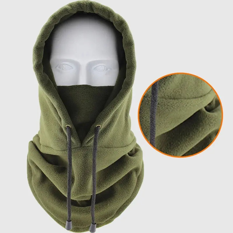Winter Fleece Neck Warmer - Black & Elva