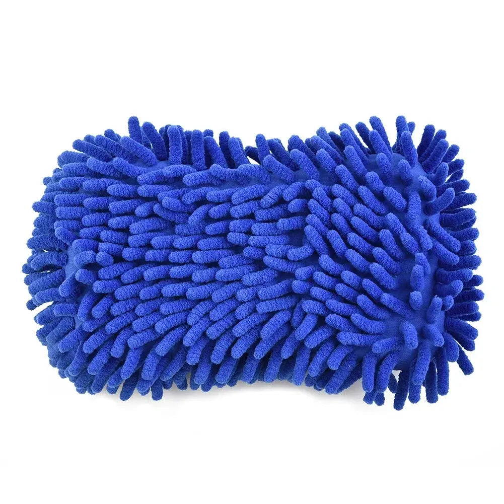 Blue Microfiber Car Sponge - Black & Elva