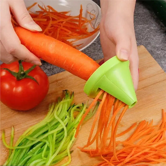 Vegetable Spiral Shredder Peeler - Black & Elva