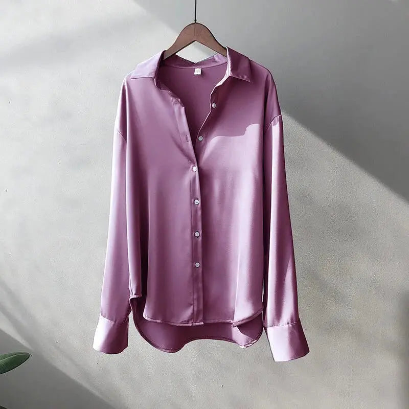 Elegant Office Blouse - Black & Elva