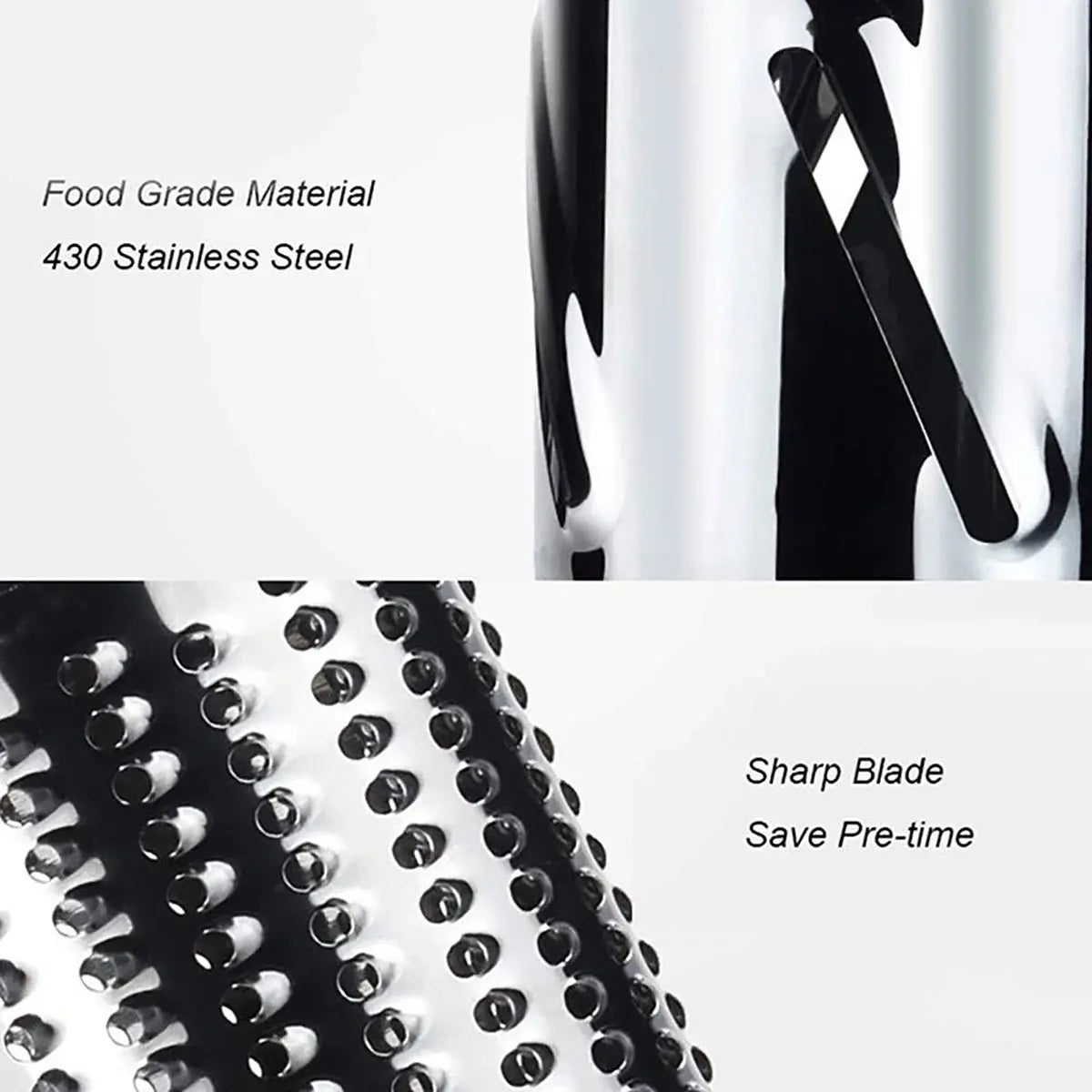 Manual Vegetable Slicer Grater Cutter - Black & Elva