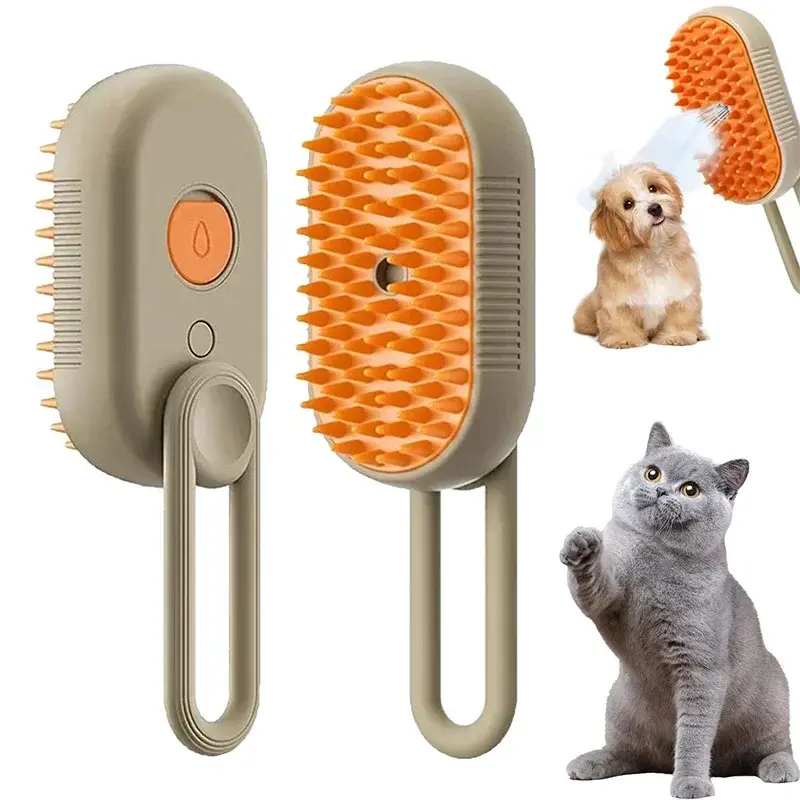 Pet Grooming Spray Mist Comb - Black & Elva