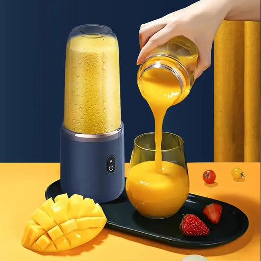 Portable USB Blender Bottle - Black & Elva