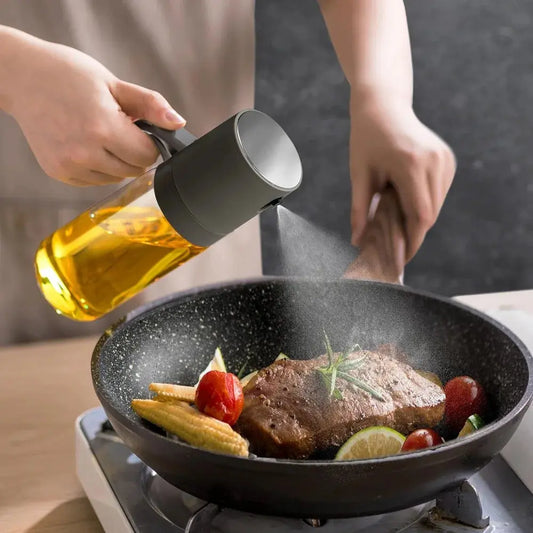 Glass Oil Sprayer Bottle - Black & Elva