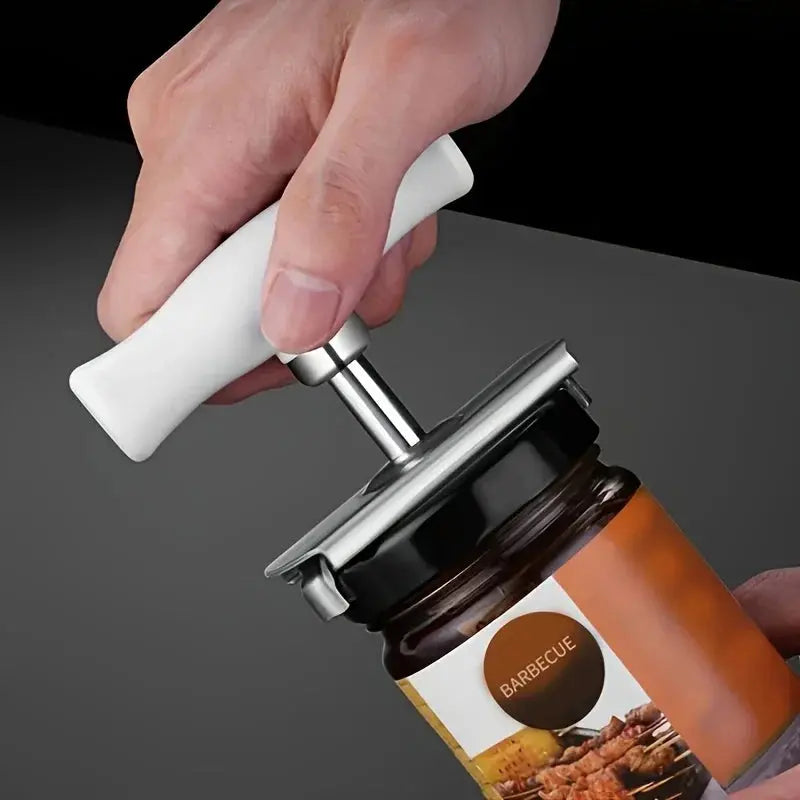 Stainless Steel Jar Opener - Black & Elva