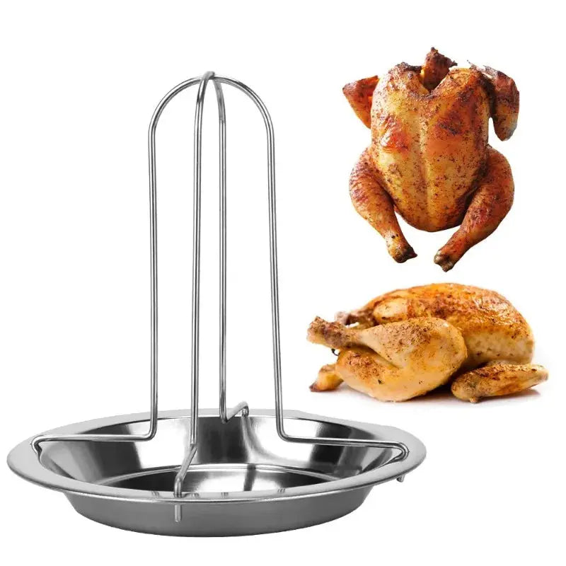 Grill Chicken Roasting Rack - Black & Elva