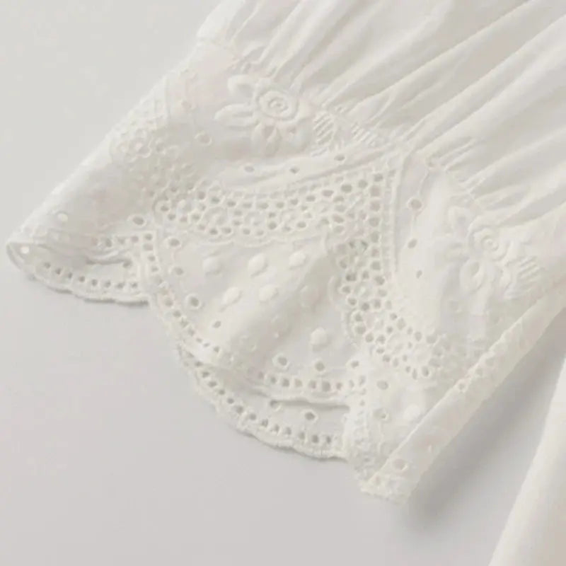 Summer Lace Blouse - Black & Elva