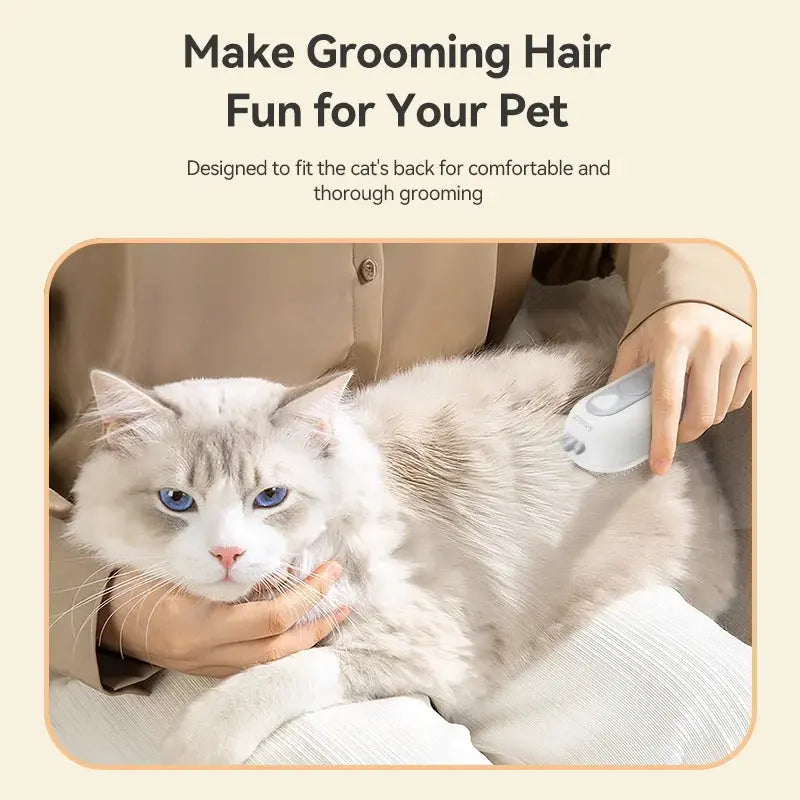 Wireless Electric Pet Hair Brush - Black & Elva