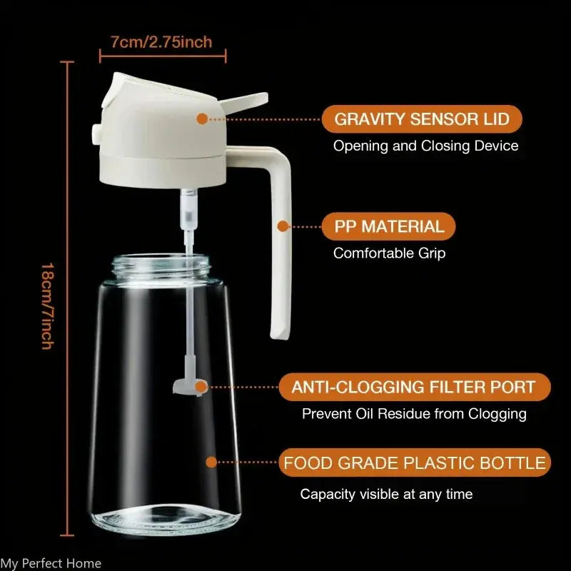 Oil Sprayer Dispenser Bottle - Black & Elva