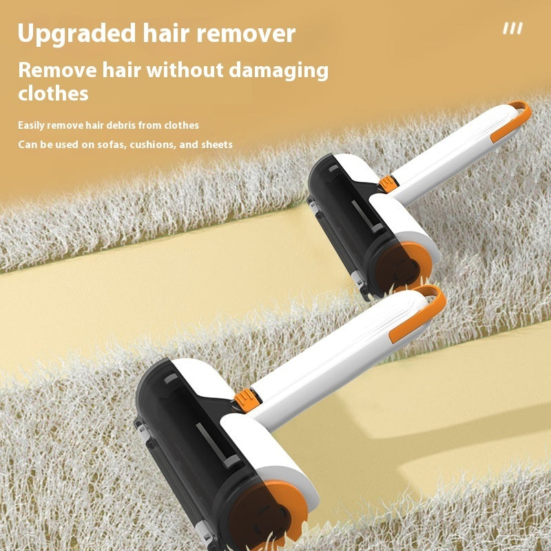 2 In 1 Pet Hair Removal Roller Multifunctional Portable Washable Hair Removal Brush Pet Supplies - Black & Elva
