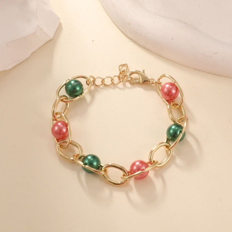 Fashionable All-match Natural Crystal Bracelet - Black & Elva