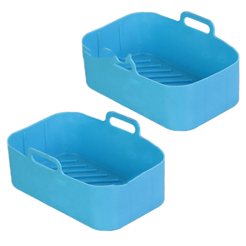 Suitable For DZ201 Foodi 8QT Double Basket Fryer Silicone Pan - Black & Elva