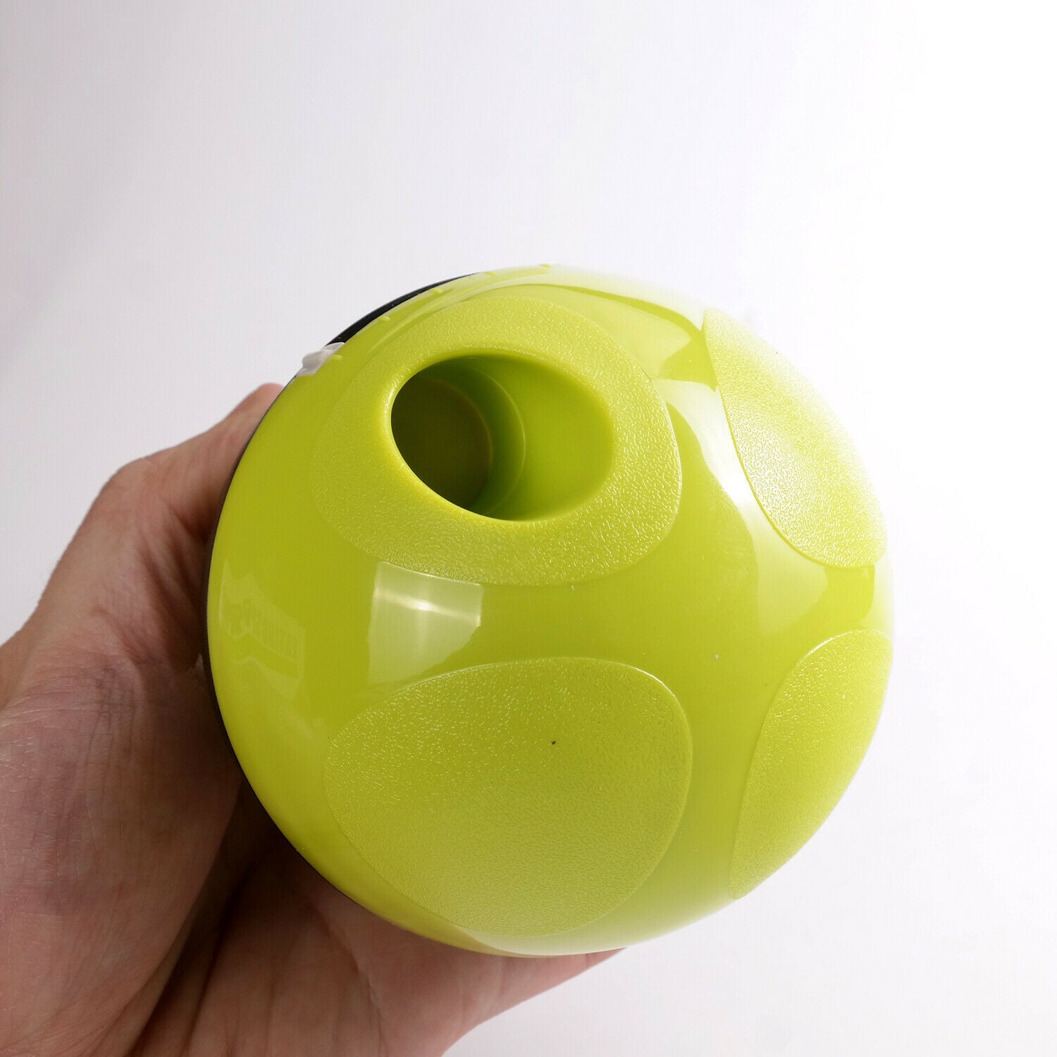 Interactive Dog Tumbler Feeder Toy – Food Dispensing Ball for Puppies & Pets - Black & Elva