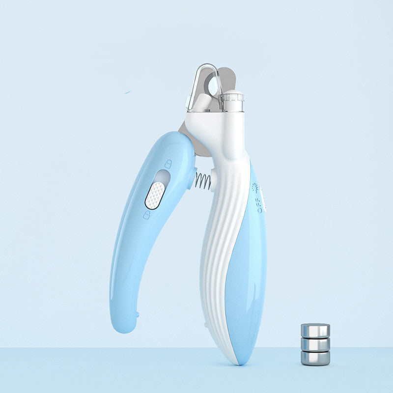 LED Pet Nail Clippers – Electric Dog & Cat Nail Grinder with Light - Black & Elva