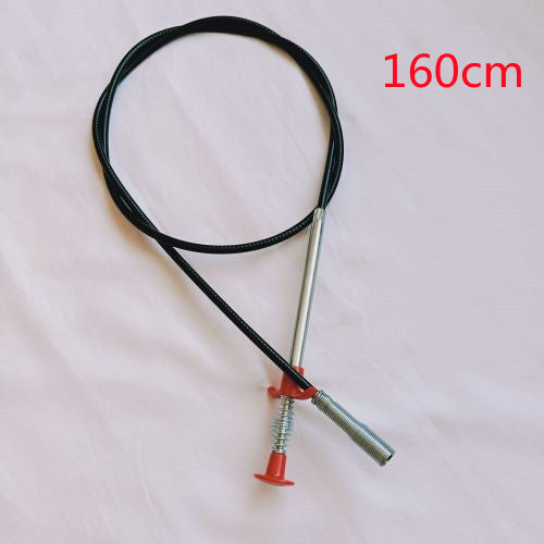 60CM Sewer Dredger Spring Pipe Dredging Tool Household Hair Cleaner Drain Clog Remover Cleaning Tools Household For Kitchen Sink Kitchen Gadgets - Black & Elva