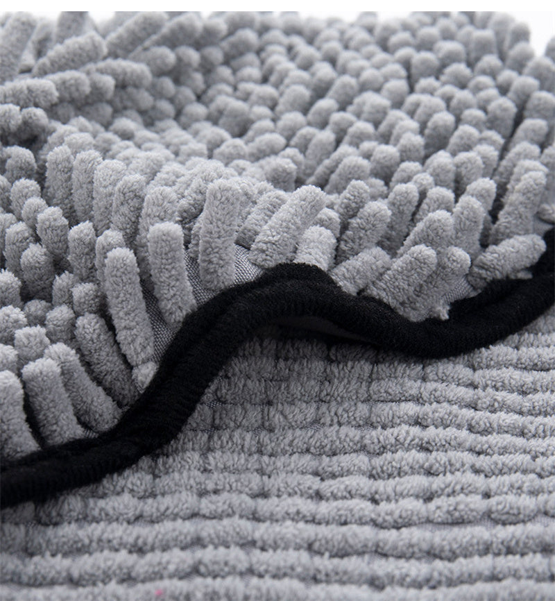 Super Absorbent Microfiber Pet Towels - Black & Elva