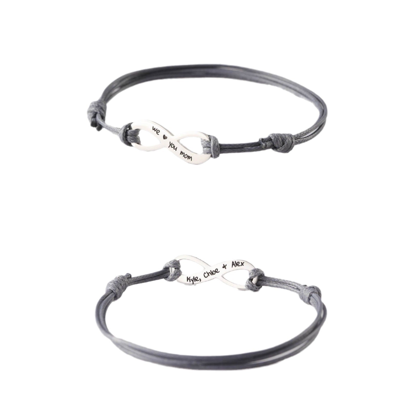 Stainless Steel 8-shaped Buckle Adjustable Hand Rope - Black & Elva