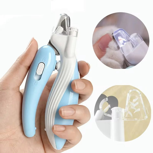 LED Pet Nail Clippers – Electric Dog & Cat Nail Grinder with Light - Black & Elva