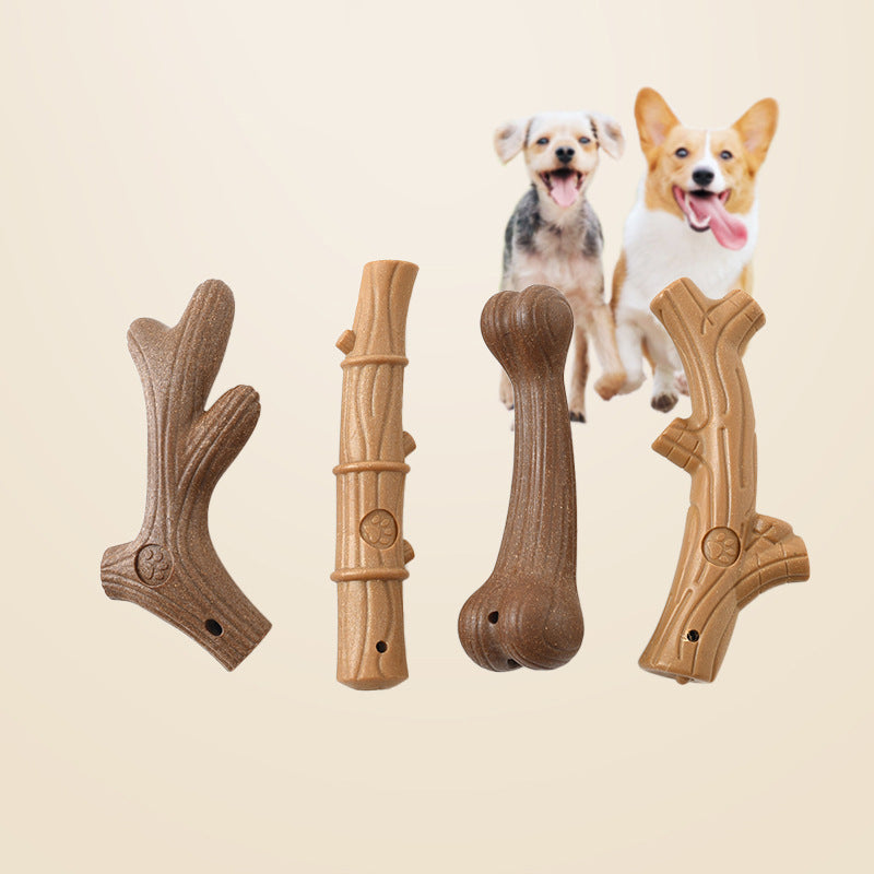Bite-Resistant Small Dog Chew Toy – Teeth Cleaning & Training - Black & Elva