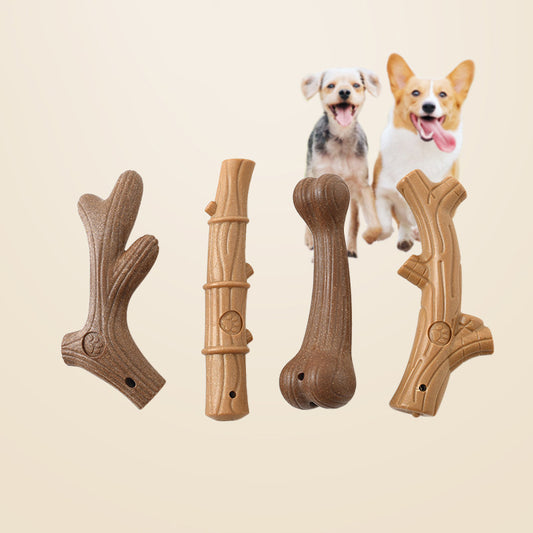 Bite-Resistant Small Dog Chew Toy – Teeth Cleaning & Training - Black & Elva