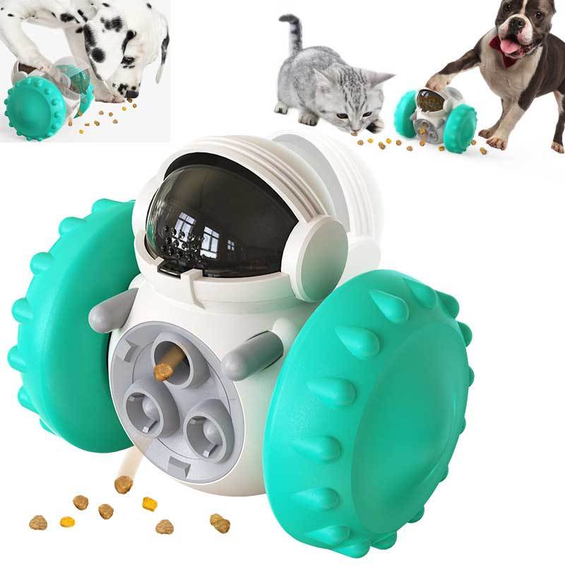 Smart Pet Feeder Toy – Interactive Slow Food Car for Cats & Dogs - Black & Elva