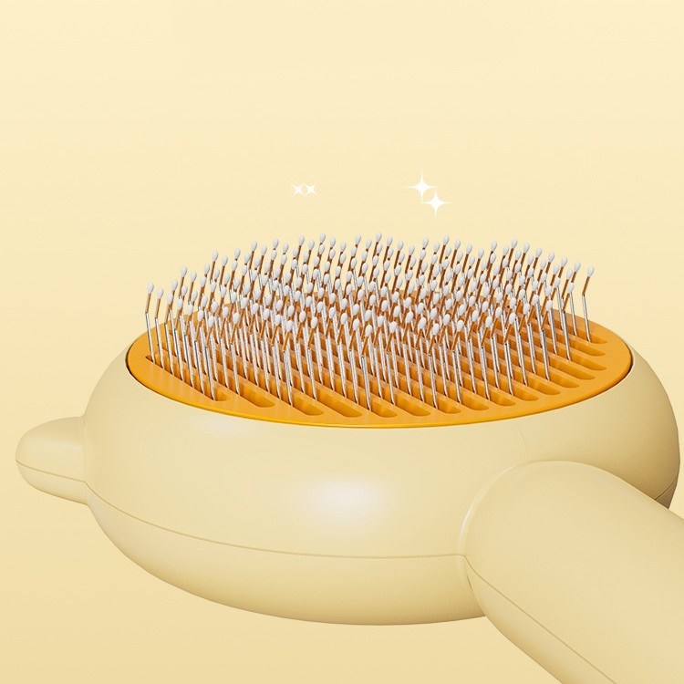 Cat Comb Massage Pet Magic Combs Hair Removal Cat And Dog Brush Pets Grooming Cleaning Supplies Scratcher - Black & Elva