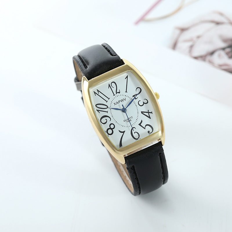 New Square Belt Watch Men - Black & Elva