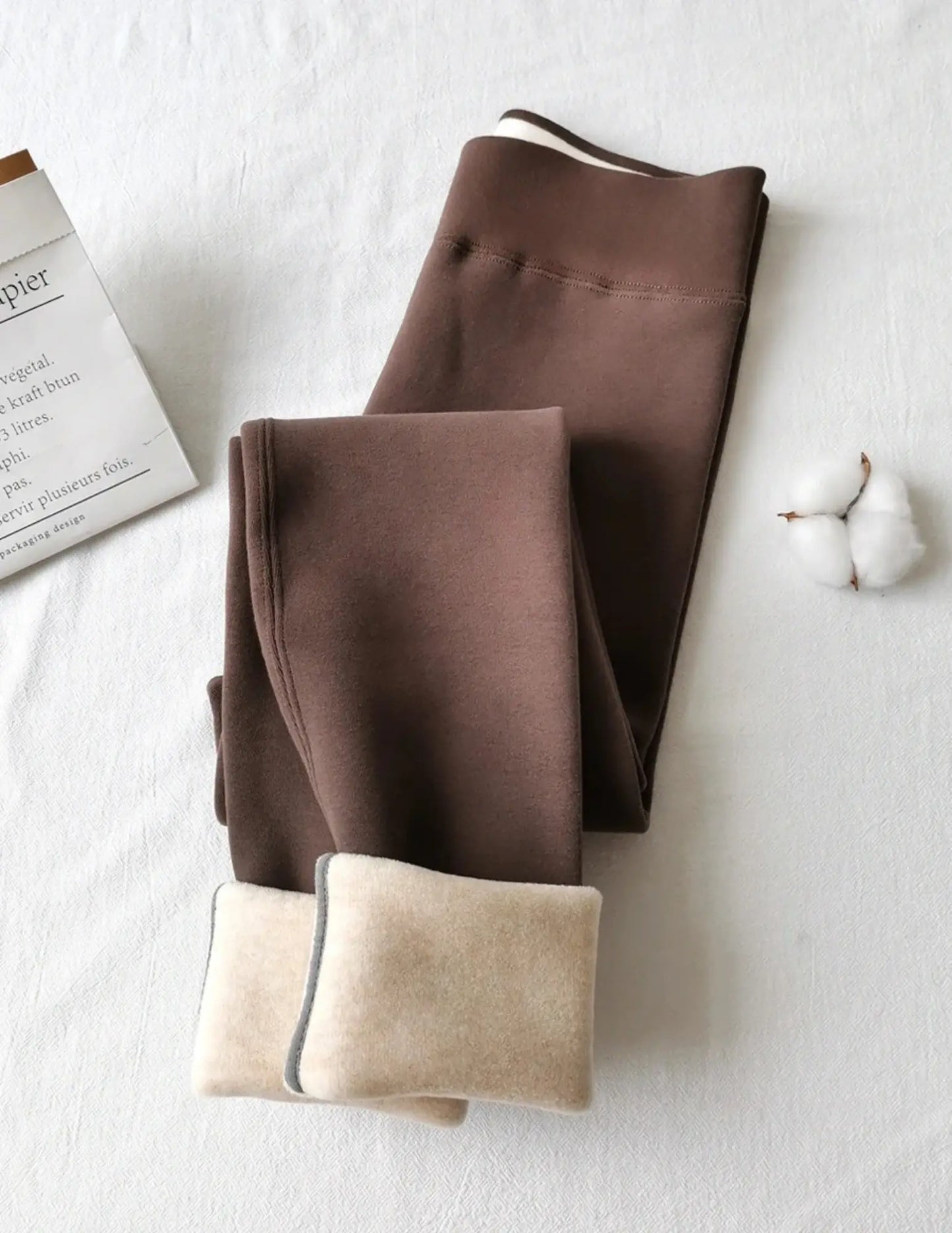 Thermal Fleece Winter Leggings - Black & Elva