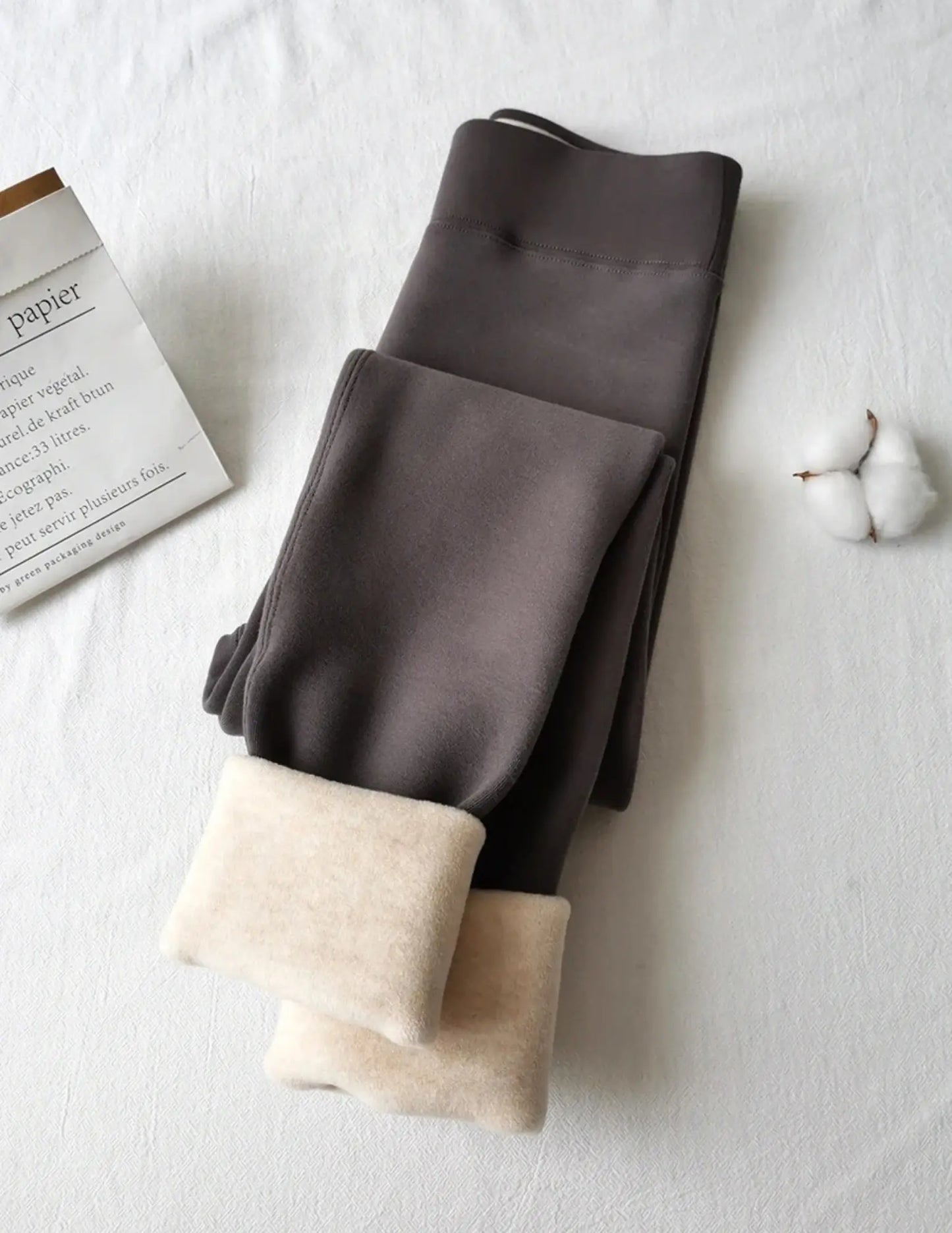 Thermal Fleece Winter Leggings - Black & Elva