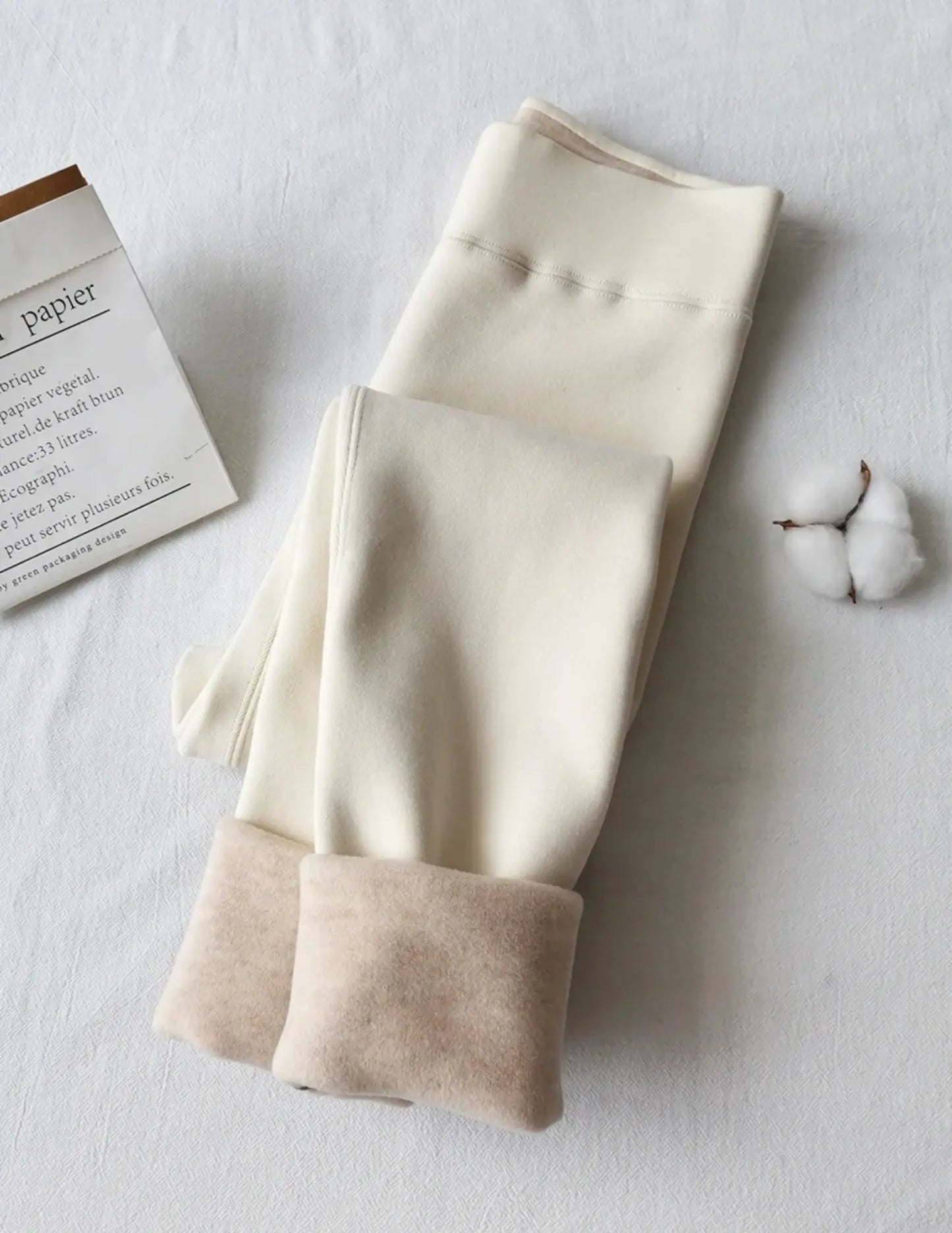 Thermal Fleece Winter Leggings - Black & Elva