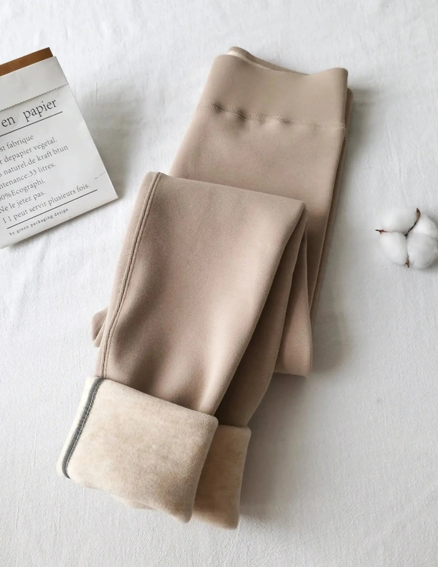 Thermal Fleece Winter Leggings - Black & Elva